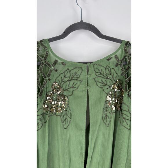 ASOS Curve Embellished Floral Lattice Detail Maxi Dress Womens Plus Size 22 New - Picture 11 of 11